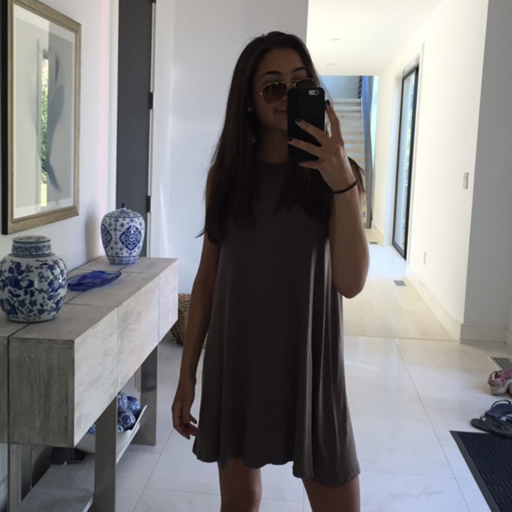 Brown/Beige Casual Sundress